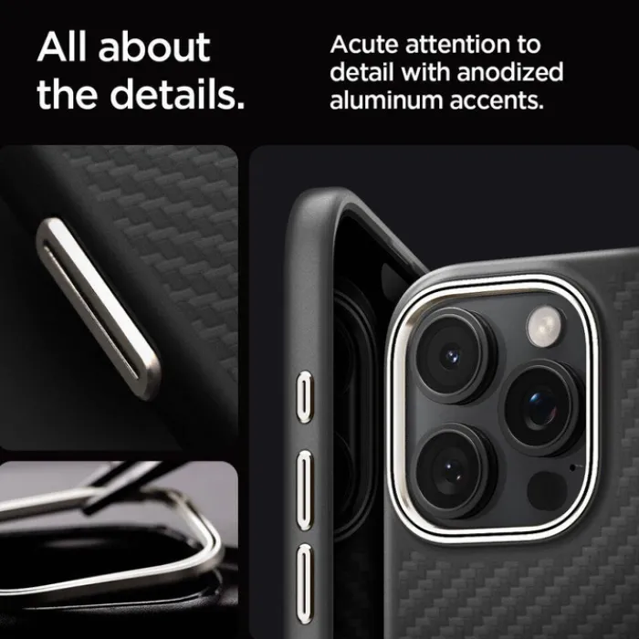 Spigen Apple|Magsafe-ETUI EZNO ARAMID MAG MAGSAFE IPHONE 16 PRO CZARNE