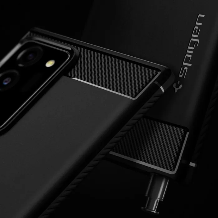 Spigen Galaxy Note 20|Samsung-Etui Galaxy Note 20 Ultra Rugged Armor Matte Black Czarne Case