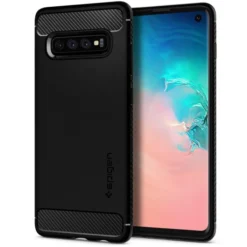 Spigen Samsung|Galaxy S10-Etui Galaxy S10 Rugged Armor Samsung Czarne Case Samsung