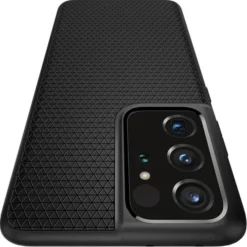 Spigen Samsung|Galaxy S21 Ultra-Etui Galaxy S21 Ultra Liquid Air Matte Black Czarne Case