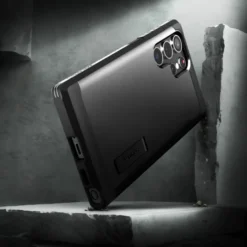 Spigen Samsung|Galaxy S22 Ultra-ETUI Galaxy S22 Ultra Tough Armor Black Czarne Case