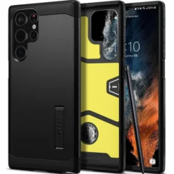 Spigen Samsung|Galaxy S22 Ultra-ETUI Galaxy S22 Ultra Tough Armor Black Czarne Case