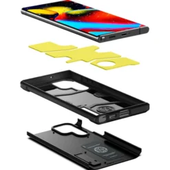 Spigen Samsung|Galaxy S22 Ultra-ETUI Galaxy S22 Ultra Tough Armor Black Czarne Case