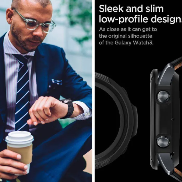 Spigen Samsung|Galaxy Watch 3 41Mm-Etui Galaxy Watch 3 41mm Liquid Air Black Czarne