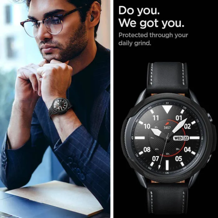 Spigen Samsung|Galaxy Watch 3 41Mm-Etui Galaxy Watch 3 41mm Liquid Air Black Czarne