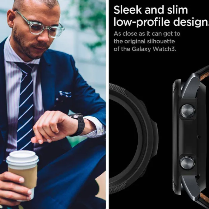 Spigen Samsung|Galaxy Watch 3 41Mm-Etui Galaxy Watch 3 41mm Liquid Air Black Czarne