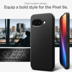 Spigen Google|Pixel 9A-ETUI GOOGLE PIXEL 9A LIQUID AIR MATOWE CZARNE