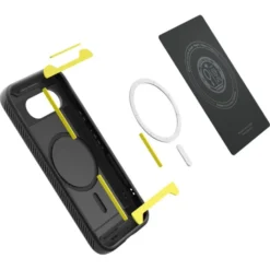 Spigen Google|Pixel 9A-ETUI GOOGLE PIXEL 9A RUGGED ARMOR MAG MAGSAFE MATOWE CZARNE
