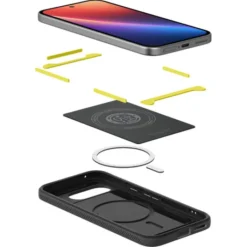 Spigen Google|Pixel 9A-ETUI GOOGLE PIXEL 9A RUGGED ARMOR MAG MAGSAFE MATOWE CZARNE