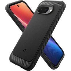 Spigen Google|Pixel 9A-ETUI GOOGLE PIXEL 9A RUGGED ARMOR MAG MAGSAFE MATOWE CZARNE