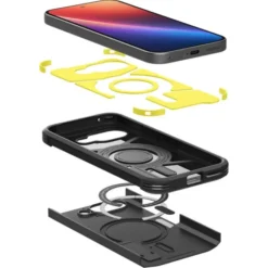 Spigen Google|Pixel 9A-ETUI GOOGLE PIXEL 9A TOUGH ARMOR MAG MAGSAFE CZARNE
