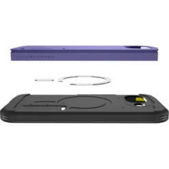 Spigen Pixel 10A|Google-ETUI GOOGLE PIXEL 10A TOUGH ARMOR MAG MAGSAFE ASH VIOLET