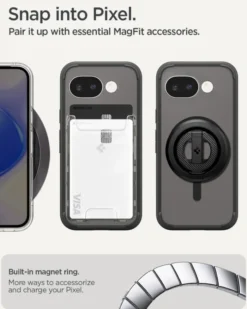 Spigen Pixel 10A|Google-ETUI GOOGLE PIXEL 10A ULTRA HYBRID MAGSAFE FROST CZARNE