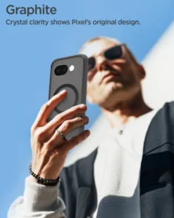 Spigen Pixel 10A|Google-ETUI GOOGLE PIXEL 10A ULTRA HYBRID MAGSAFE FROST CZARNE