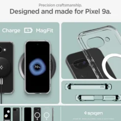 Spigen Google|Pixel 9A-ETUI GOOGLE PIXEL 9A ULTRA HYBRID MAG MAGSAFE CLEAR/WHITE