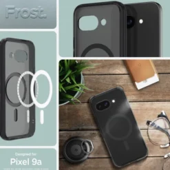 Spigen Google|Pixel 9A-ETUI GOOGLE PIXEL 9A ULTRA HYBRID MAG MAGSAFE FROST BLACK