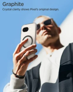 Spigen Pixel 10A|Google-ETUI GOOGLE PIXEL 10A ULTRA HYBRID MAG MAGSAFE CLEAR GRAPHITE