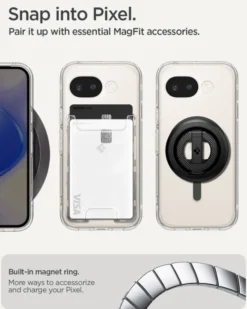 Spigen Pixel 10A|Google-ETUI GOOGLE PIXEL 10A ULTRA HYBRID MAG MAGSAFE CLEAR GRAPHITE