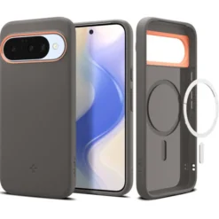 Spigen Pixel 10 Pro|Pixel 10-ETUI GOOGLE PIXEL 10 / 10 PRO NANO POP MAG MAGSAFE PAPAYA GREY