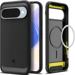 Spigen Pixel 10 Pro|Pixel 10-ETUI GOOGLE PIXEL 10 / 10 PRO RUGGED ARMOR MAG MAGSAFE MATTE BLACK