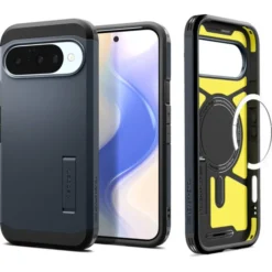 Spigen Pixel 10 Pro|Pixel 10-ETUI GOOGLE PIXEL 10 / 10 PRO TOUGH ARMOR MAG MAGSAFE METAL SLATE