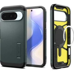 Spigen Pixel 10 Pro|Pixel 10-ETUI GOOGLE PIXEL 10 / 10 PRO TOUGH ARMOR MAG MAGSAFE ABYSS GREEN