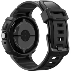Spigen Pixel Watch 4 45Mm|Google-ETUI GOOGLE PIXEL WATCH 4 45mm RUGGED ARMOR PRO Z PODSTAWKĄ CZARNE