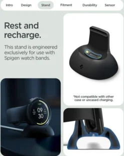 Spigen Pixel Watch 4 45Mm|Google-ETUI GOOGLE PIXEL WATCH 4 45MM LIQUID AIR V2 MATTE BLACK