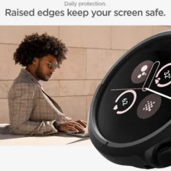 Spigen Google-ETUI GOOGLE PIXEL WATCH 3 45MM LIQUID AIR MATTE BLACK