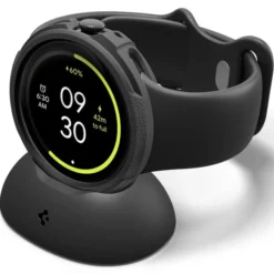 Spigen Google-ETUI GOOGLE PIXEL WATCH 4 41MM LIQUID AIR + STAND MATTE BLACK