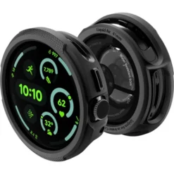 Spigen Google-ETUI GOOGLE PIXEL WATCH 4 41MM LIQUID AIR + STAND MATTE BLACK