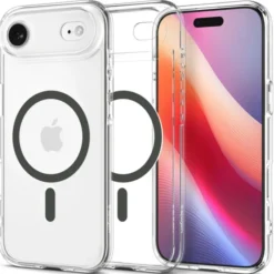 Spigen Apple|Iphone 17 Air-ETUI IPHONE 17 AIR ULTRA HYBRID MAG MAGSAFE CLEAR/GRAPHITE