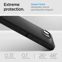 Spigen Iphone 17E|Apple-ETUI IPHONE 17E / 16E RUGGED ARMOR MAG MAGSAFE MATOWE CZARNE