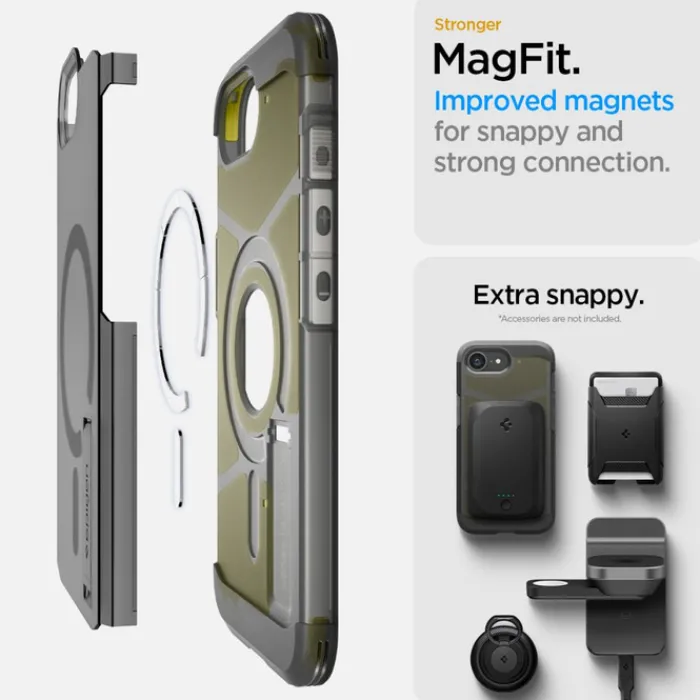 Spigen Iphone 17E|Apple-ETUI IPHONE 17E / 16E TOUGH ARMOR MAG MAGSAFE FROST BLACK