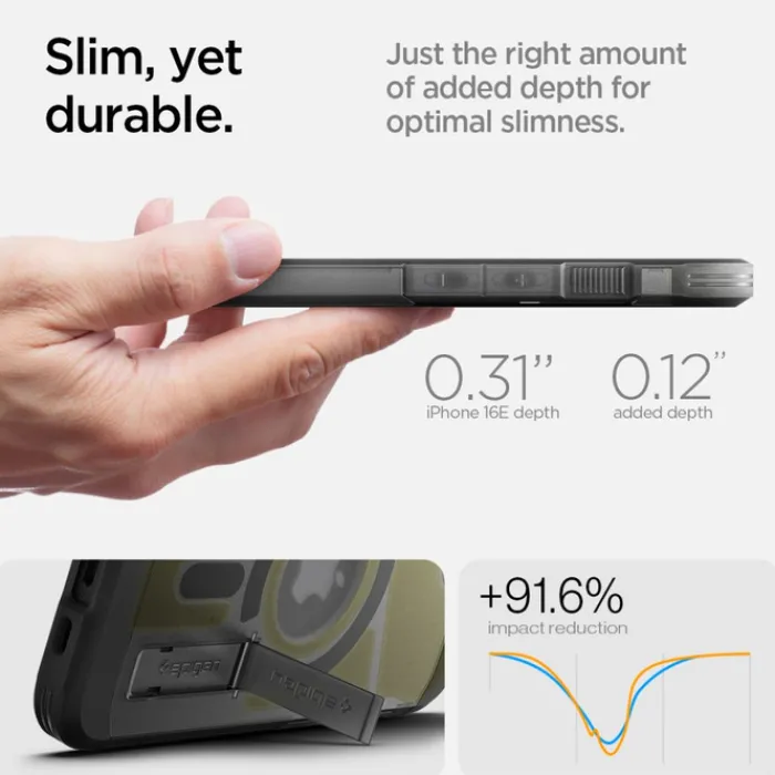 Spigen Iphone 17E|Apple-ETUI IPHONE 17E / 16E TOUGH ARMOR MAG MAGSAFE FROST BLACK