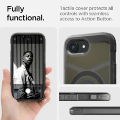 Spigen Iphone 17E|Apple-ETUI IPHONE 17E / 16E TOUGH ARMOR MAG MAGSAFE FROST BLACK