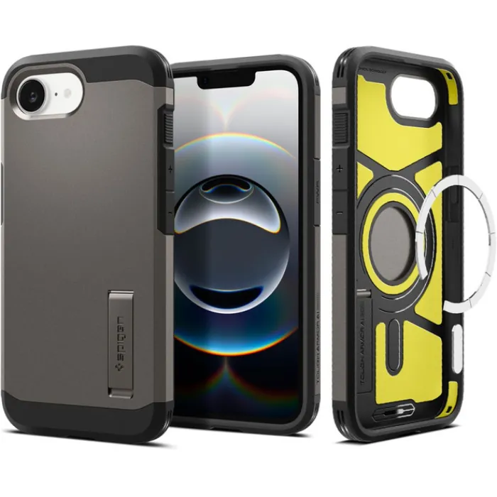 Spigen Iphone 17E|Apple-ETUI IPHONE 17E / 16E TOUGH ARMOR MAG MAGSAFE GUNMETAL