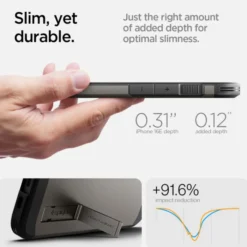 Spigen Iphone 17E|Apple-ETUI IPHONE 17E / 16E TOUGH ARMOR MAG MAGSAFE GUNMETAL