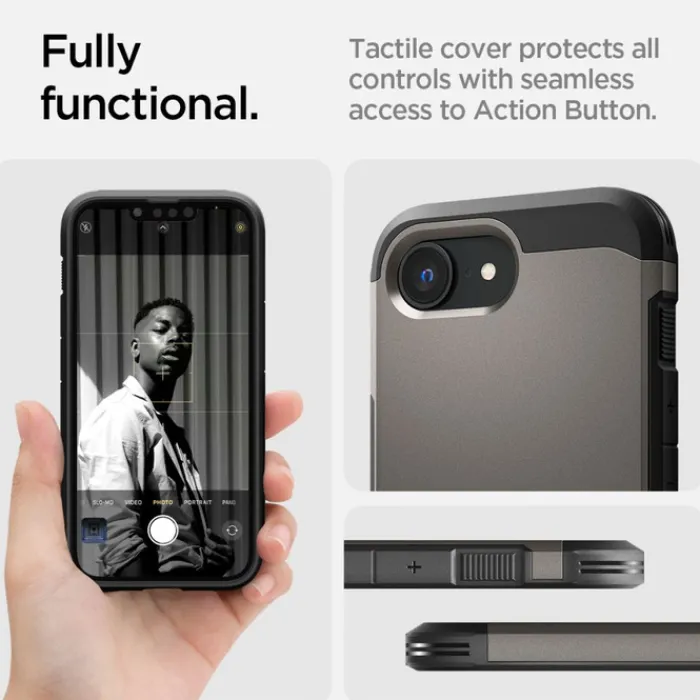 Spigen Iphone 17E|Apple-ETUI IPHONE 17E / 16E TOUGH ARMOR MAG MAGSAFE GUNMETAL
