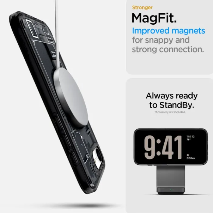 Spigen Iphone 17E|Apple-ETUI IPHONE 17E / 16E ULTRA HYBRID MAG MAGSAFE ZERO ONE CZARNE