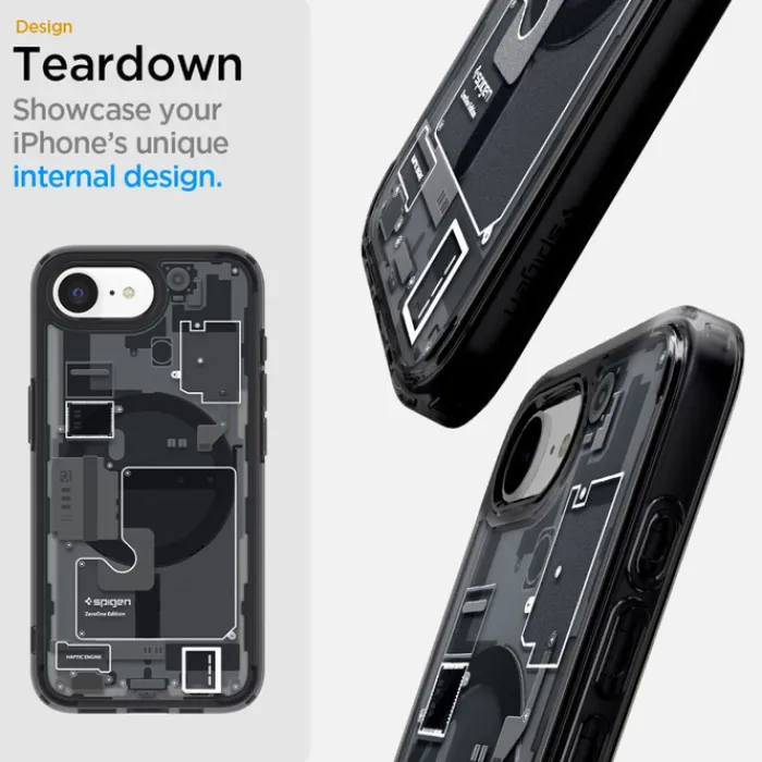 Spigen Iphone 17E|Apple-ETUI IPHONE 17E / 16E ULTRA HYBRID MAG MAGSAFE ZERO ONE CZARNE