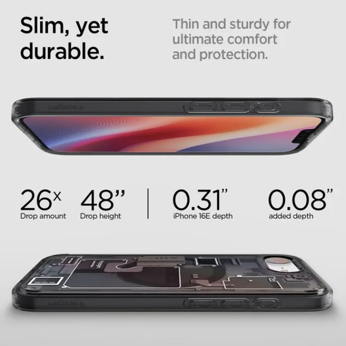 Spigen Iphone 17E|Apple-ETUI IPHONE 17E / 16E ULTRA HYBRID MAG MAGSAFE ZERO ONE CZARNE