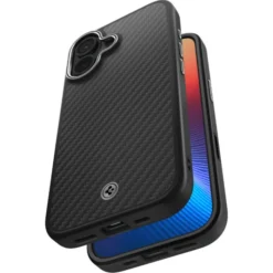 Spigen Iphone 17|Apple-ETUI IPHONE 17 ENZO ARAMID ”T” MAG MAGSAFE BLACK/SILVER