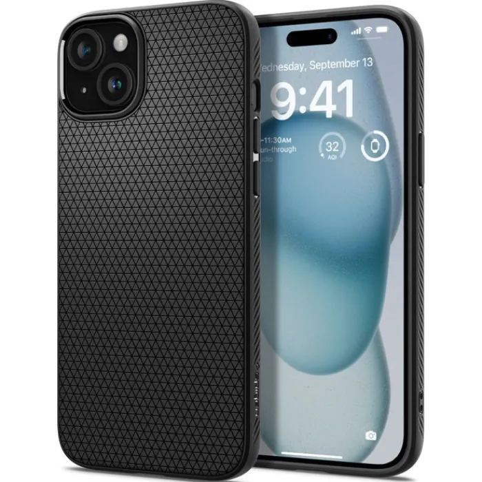 Spigen Iphone 15|Apple-Etui iPhone 15 Liquid Air Matte Black Case