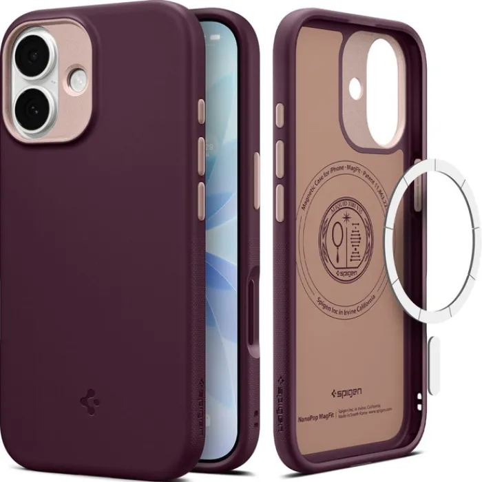 Spigen Iphone 17|Apple-ETUI IPHONE 17 NANO POP MAG MAGSAFE BURGUNDY BEAN