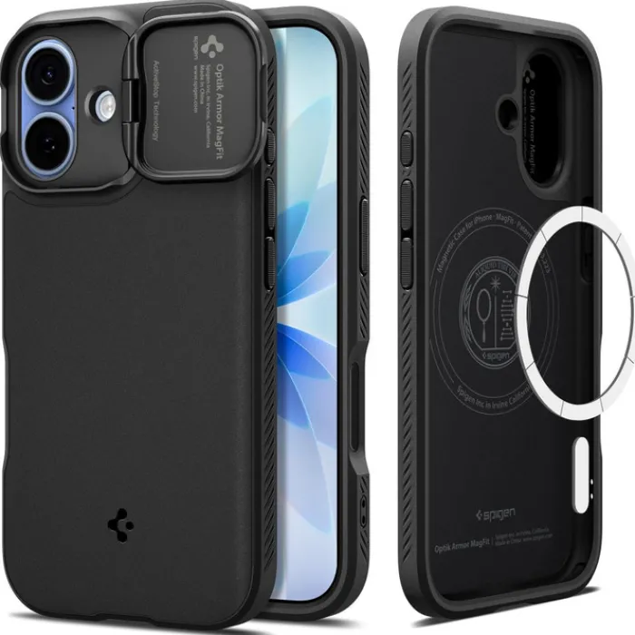 Spigen Iphone 17|Apple-ETUI IPHONE 17 OPTIK ARMOR MAG MAGSAFE BLACK