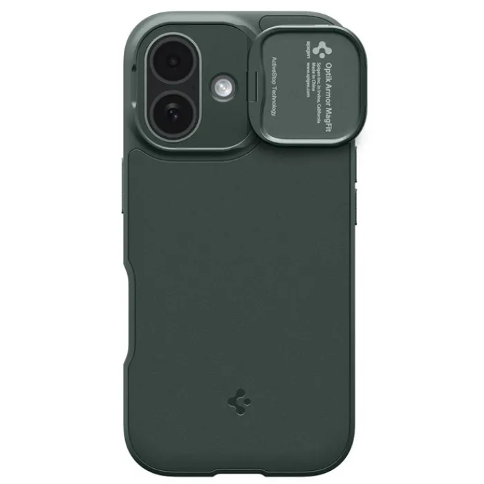 Spigen Iphone 17|Apple-ETUI IPHONE 17 OPTIK ARMOR MAG MAGSAFE ABYSS GREEN