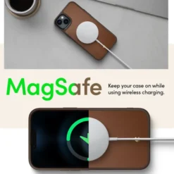Spigen Iphone 14 Plus|Apple-Etui iPhone 14 Plus Cyrill Kajuk Mag Magsafe Saddle Brown