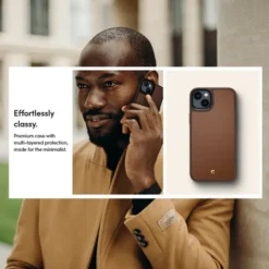 Spigen Iphone 14 Plus|Apple-Etui iPhone 14 Plus Cyrill Kajuk Mag Magsafe Saddle Brown