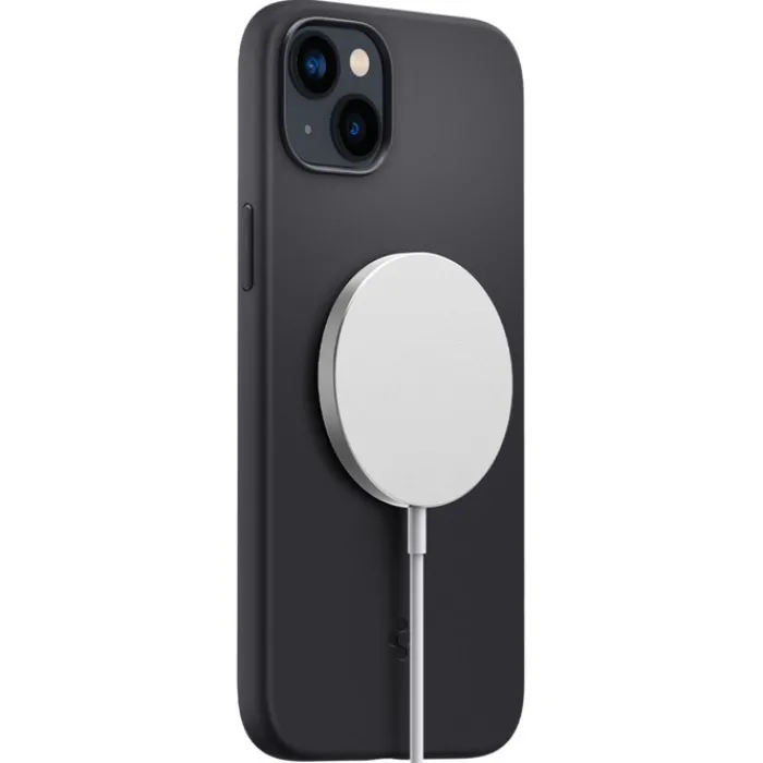 Spigen Iphone 14 Plus|Apple-Etui iPhone 14 Plus Silicone Fit Mag Magsafe Black